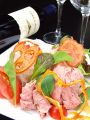 料理メニュー写真&nbsp;尼崎ドレッシングの神戸牛しゃぶしゃぶサラダ