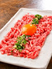 料理メニュー写真 霜降り 塩ユッケ