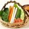 料理メニュー写真 新鮮野菜のざる盛り