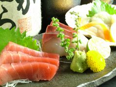 料理メニュー写真&nbsp;本日のお造り3点盛り合わせ