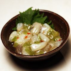料理メニュー写真&nbsp;・たこわさび・じゃこおろし・枝豆
