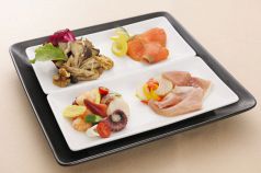 料理メニュー写真&nbsp;オードブル４品盛り合わせ