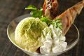 料理メニュー写真&nbsp;あんこの湯葉巻きフリット　バニラアイス添え