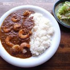 料理メニュー写真&nbsp;シーフードカレー/海老ときのこのオムライス