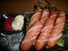 料理メニュー写真 ぶたバラ/豚トロ/ソーセージ/とり/焼きイカ