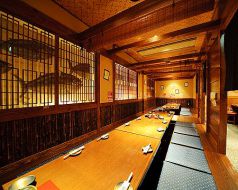 宴会◎普段は仕切りがあるので少人数でもOK