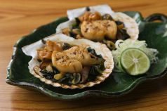 料理メニュー写真&nbsp;帆立の黒七味焼き(2個)