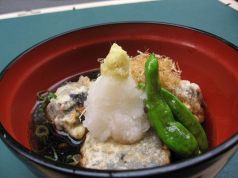料理メニュー写真 手作り黒胡麻豆腐の揚げだし