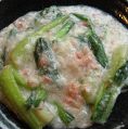 料理メニュー写真&nbsp;蟹肉と豆腐の醤油煮/青菜と蟹肉の煮込み