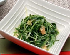 料理メニュー写真&nbsp;水菜とうす揚げの炊いたん