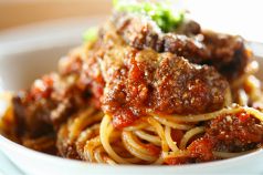 料理メニュー写真&nbsp;和牛のミートソースパスタ