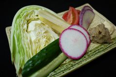 料理メニュー写真&nbsp;丸かじり三浦野菜