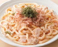 料理メニュー写真&nbsp;■明太クリームうどん