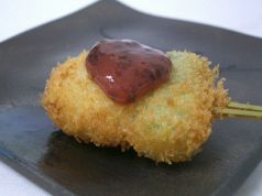 料理メニュー写真 2.おくらと帆立の梅肉ソース 鹿児島指宿直送
