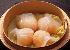 料理メニュー写真 エビギョウザ(1セイロ4個入)