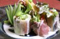 料理メニュー写真&nbsp;蒸し鶏と香味野菜の生春巻き