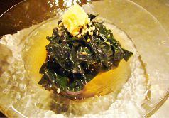 料理メニュー写真 金時草の酢のもの