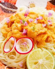 料理メニュー写真 生うにの和風冷製パスタ