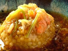 料理メニュー写真 蓮根まんじゅう ~かにあんかけ~