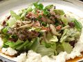 料理メニュー写真&nbsp;ベーコンときのこの豆腐サラダ