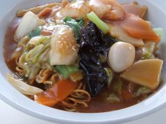 料理メニュー写真&nbsp;五目あんかけ焼そば／五目かた焼そば／海鮮湯麺
