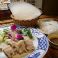 料理メニュー写真 柔らか煮豚と緑野菜のライスペーパー巻き
