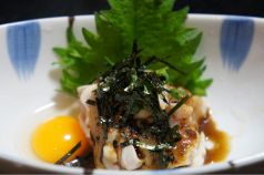 料理メニュー写真 とりタタキのユッケ