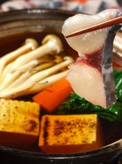 料理メニュー写真 桜鯛のしゃぶしゃぶ!