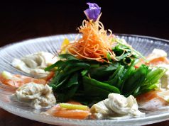 料理メニュー写真&nbsp;湯葉とサーモンのカルパッチョ