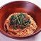 料理メニュー写真 ひき肉とほうれん草