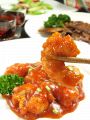 料理メニュー写真&nbsp;蜂蜜入り大きいエビチリソース