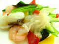 料理メニュー写真&nbsp;魚介とキュウリの柚子風味