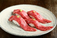 料理メニュー写真 サーロイン炙り握り(4貫)