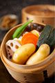 料理メニュー写真&nbsp;京野菜のせいろ蒸し　もろ味噌と藻塩で