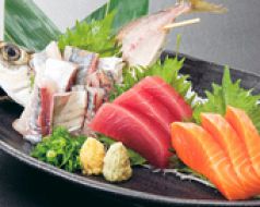 料理メニュー写真&nbsp;刺身3点盛り/イカ丸焼き