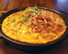 料理メニュー写真&nbsp;豆腐と山芋とろろの陶板焼き