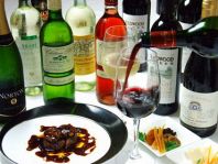 ¥2500でワイン込飲み放題