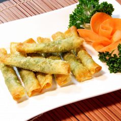 料理メニュー写真&nbsp;海老入り大葉巻き揚げ［四川］