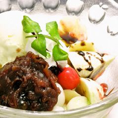 料理メニュー写真&nbsp;小倉白玉アイス