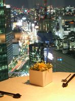 汐留の夜景を楽しめる個室