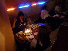 ハート型のケーキで誕生日会☆