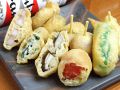 料理メニュー写真&nbsp;れんこん／おくら／しいたけ／プチトマト／ししとう
