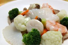 料理メニュー写真 海鮮三種炒め