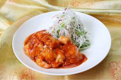 料理メニュー写真 大海老のチリソース炒め