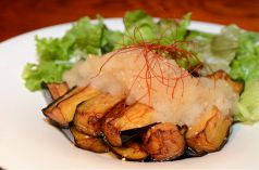 料理メニュー写真&nbsp;揚げナスのおろしぽん酢がけ