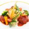 料理メニュー写真&nbsp;四万十ポークのトマト煮込み　たっぷりの旬野菜とパスタを添えて