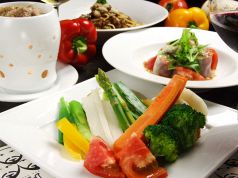 料理メニュー写真&nbsp;野菜スティック　胡麻と塩辛のバーニャスタイル
