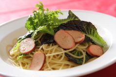 料理メニュー写真&nbsp;たらこと香味菜のペペロンチースパゲッティーニ