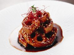 料理メニュー写真 蓮根の金平