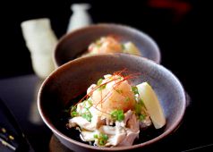 料理メニュー写真 鶏ハラミの湯引きポン酢